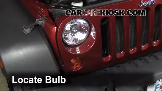 2010 Jeep Wrangler Unlimited X 3.8L V6 Lights Daytime Running Light (replace bulb)